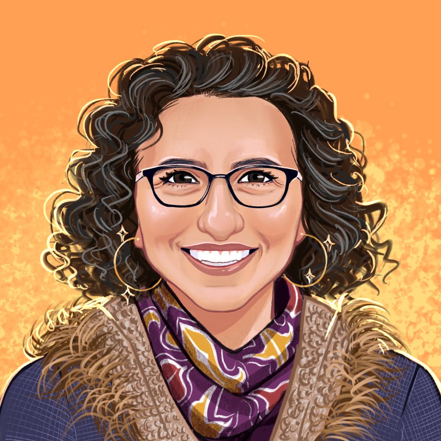 Illustrated portrait of Dr. Joy Lisi Rankin